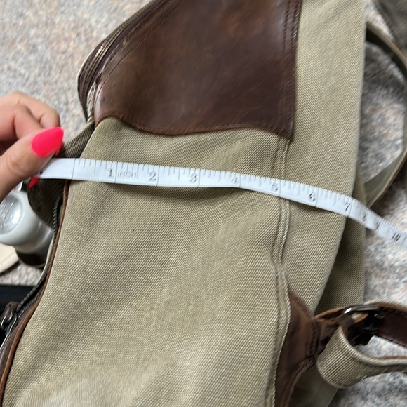 Leather and Canvas backpack - Picture 5 of 6